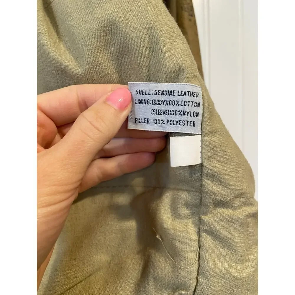 NZO New Zealand Outback Leather Bomber Jacket Men's 42 tan 100%, Vintage